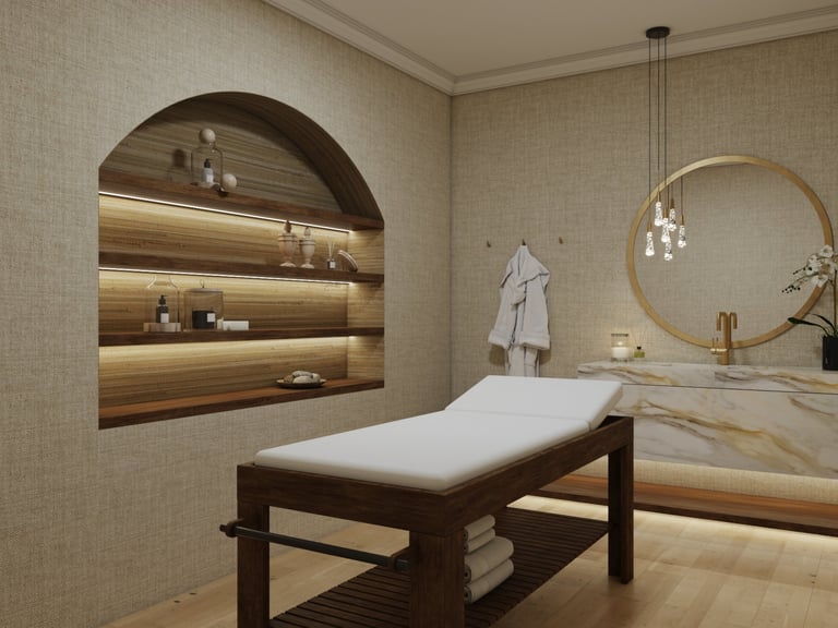 Modern medical spa interior
